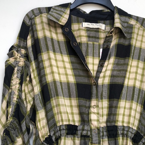 Free People Pacific Dawn Plaid Shirt - Picture 4 of 6